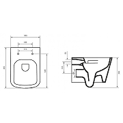 Унитаз подвесной BelBagno Albano BB120CHR/BB120SC с сиденьем Микролифт-10