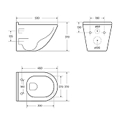 Унитаз BelBagno Senso-Tor BB017CH-TOR/BB865SC подвесной с сиденьем Микролифт-4