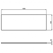 Акриловая ванна Ideal Standard I.Life 160x70 4в1 PT475867 без гидромассажа, с ножками, панелью и крепежом-10