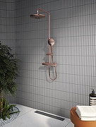 Душевая система Vitra Aquaheat Bliss A4720526EXP с термостатом Медь-2