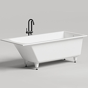 Ванна из искусственного камня Salini Cascata 170х75 104123M Белая матовая-1