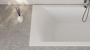 Ванна из искусственного камня Salini Cascata Kit 180х80 104513M Белая матовая-5