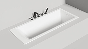 Ванна из искусственного камня Salini Cascata Kit 180х80 104523M Белая матовая-4