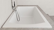 Ванна из искусственного камня Salini Cascata Kit 180х80 104523M Белая матовая-6