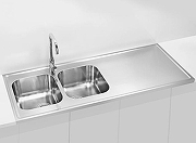 Кухонная мойка Alveus Classic Pro 110 SAT-90 1400x600 1132129 Сатинированная сталь-1