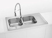 Кухонная мойка Alveus Classic Pro 80 SAT-90 1000x600 1130472 Сатинированная сталь-1