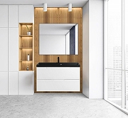 Раковина BelBagno 100 BB1000/450-LV-ART-AST-NERO Черная матовая-2