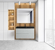 Раковина BelBagno 100 BB1000/450-LV-ART-AST-NERO Черная матовая-3