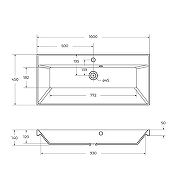 Раковина BelBagno 100 BB1000/450-LV-ART-AST-NERO Черная матовая-4