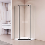 Душевой уголок RGW Passage PA-82B 100x100 41088200-14 профиль Черный стекло прозрачное
