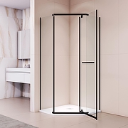Душевой уголок RGW Passage PA-82B 100x100 41088200-14 профиль Черный стекло прозрачное-1