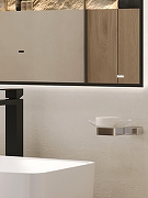 Зеркало Bond Cube 80x80 M36ZE-8080 с подсветкой Черное с бесконтактным выключателем-5