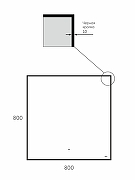 Зеркало Bond Cube 80x80 M36ZE-8080 с подсветкой Черное с бесконтактным выключателем-13