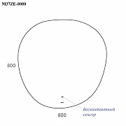Зеркало Bond Circle 80x80 M37ZE-8080 с подсветкой с бесконтактным выключателем-17