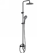 Душевая система Bond Circle B04-9188 Черная матовая-1