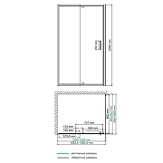 Душевой уголок WasserKRAFT Berkel 130x100 48P34 профиль Хром стекло прозрачное-4