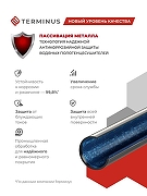 Водяной полотенцесушитель Terminus Классик П6 400х600 бп500 4670078530196 цвет Хром, боковое подключение, G 1