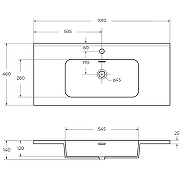 Раковина Cezares 100 50170 Bianco-1