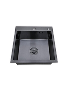 Кухонная мойка РМС 50 MR-5050BL Графит-6