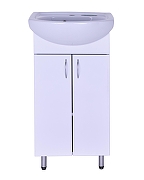 Тумба с раковиной Orange Лайт 45 LA-45TUW+RA Белый глянец-3