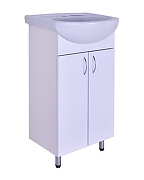 Тумба с раковиной Orange Лайт 45 LA-45TUW+RA Белый глянец-4