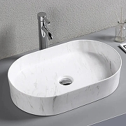 Раковина-чаша Ceruttispa 50 CR0055B MMW1 СТ9540 Белый матовый мрамор-1