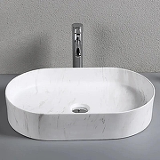 Раковина-чаша Ceruttispa 50 CR0055B MMW1 СТ9540 Белый матовый мрамор-2