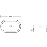 Раковина-чаша Ceruttispa 50 CR0055B MMW1 СТ9540 Белый матовый мрамор-6