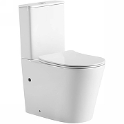 Унитаз компакт SantiLine SL-5026 Белый с бачком и сиденьем Микролифт-1