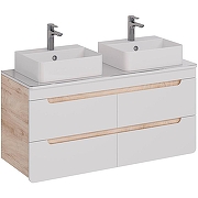 Столешница под раковину Lemark Olivia 125 LM08OL125S Белый глянец-1