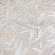 Обои Kerama Marazzi Bamboo KM5001 Винил на флизелине (1,06*10,05) Бежевый, Листья