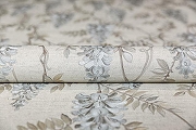 Обои Kerama Marazzi Eden KM5802 Винил на флизелине (1,06*10,05) Серый/Бежевый, Цветы/Листья-1