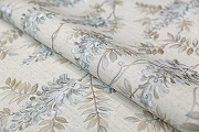 Обои Kerama Marazzi Eden KM5802 Винил на флизелине (1,06*10,05) Серый/Бежевый, Цветы/Листья-2