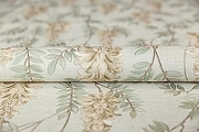 Обои Kerama Marazzi Eden KM5803 Винил на флизелине (1,06*10,05) Зеленый/Бежевый/Серый, Цветы/Листья-1