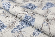 Обои Kerama Marazzi Eden KM5804 Винил на флизелине (1,06*10,05) Серый/Синий, Цветы/Листья-2