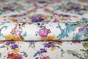 Обои Kerama Marazzi Eden KM5813 Винил на флизелине (1,06*10,05) Белый/Разноцветный, Дамаск/Цветы-1