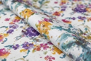 Обои Kerama Marazzi Eden KM5813 Винил на флизелине (1,06*10,05) Белый/Разноцветный, Дамаск/Цветы-2