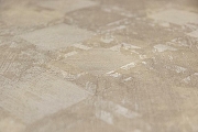 Обои Kerama Marazzi Vintage KM7103 Винил на флизелине (1,06*10,05) Бежевый/Золотой, Штукатурка/Ромб-1