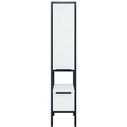 Шкаф пенал Sanflor Лорд 32 С22587 Белый матовый Черный-2