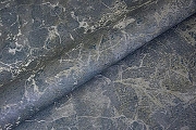 Обои Kerama Marazzi Marmaros KM5706 Винил на флизелине (1,06*10,05) Синий/Серый, Мрамор-1
