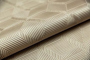 Обои Kerama Marazzi Geometry KM5103 Винил на флизелине (1,06*10,05) Бежевый, Геометрия/Ромб-1