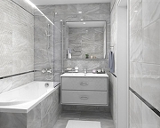 Керамическая плитка Laparet Prime серая 34023 настенная 25х50 см-1