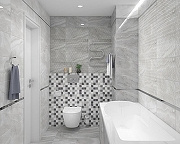 Керамическая плитка Laparet Prime серая 34023 настенная 25х50 см-2