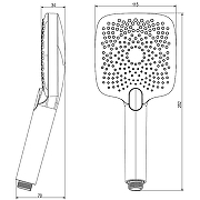 Ручной душ Lemark LM8129C Хром-1