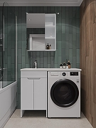 Тумба с раковиной Orange Kandy 110 L OPKD-110TUW+RAL Белый глянец-2