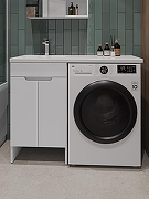 Тумба с раковиной Orange Kandy 110 L OPKD-110TUW+RAL Белый глянец-5