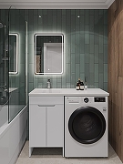 Тумба с раковиной Orange Kandy 110 L OPKD-110TUW+RAL Белый глянец-8