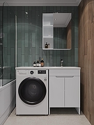 Тумба с раковиной Orange Kandy 120 R OPKD-120TUW+RAR Белый глянец-2