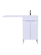 Тумба с раковиной Orange Kandy 120 R OPKD-120TUW+RAR Белый глянец-4