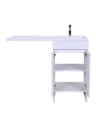 Тумба с раковиной Orange Kandy 120 R OPKD-120TUW+RAR Белый глянец-8